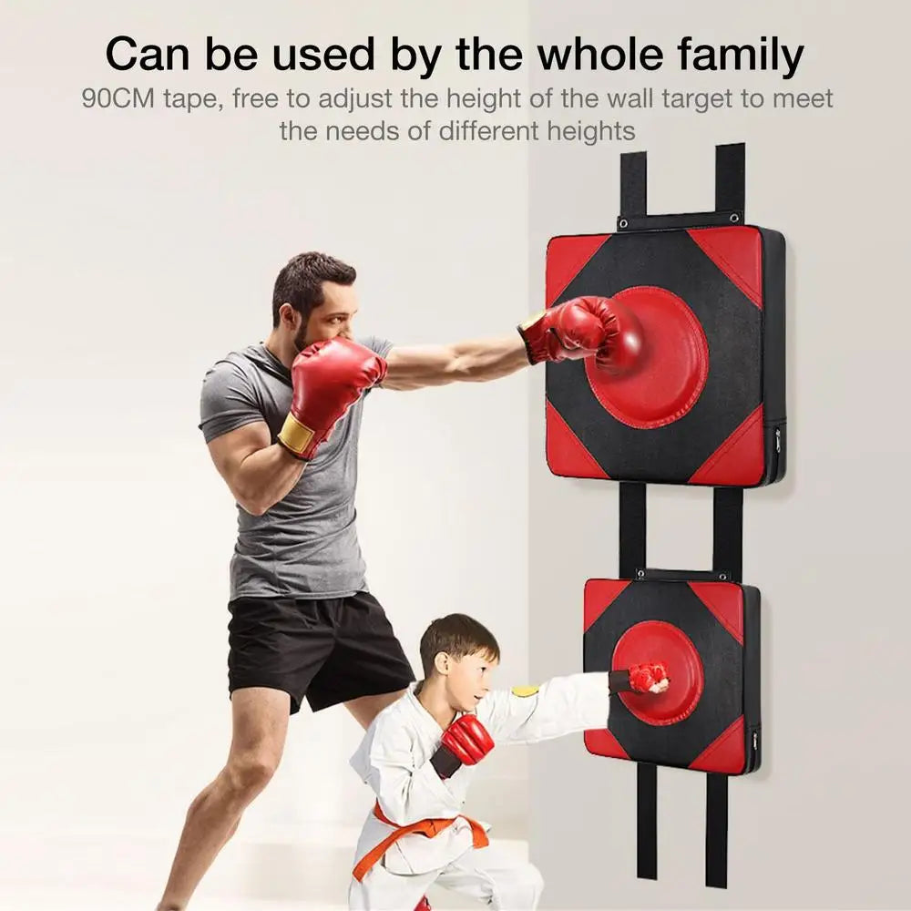 Punch Wall Pad Punch Wall Focus Target Pad Boxing Punching Pad Training Height Adjustable Leather Sponge Bag For Sports Training